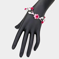 Rose Wrap Evening Bracelet