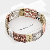 Faith Hope Love Stretch Bracelet