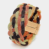 Braided Metal Mesh Magnetic Bracelet
