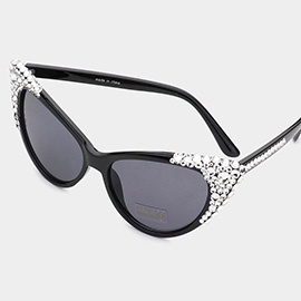 Bubbly Crystal Cat Eye Sunglasses