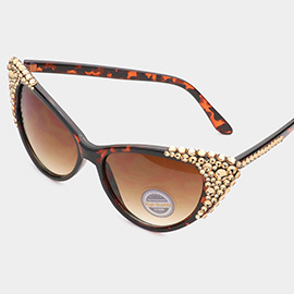 Bubbly Crystal Cat Eye Sunglasses