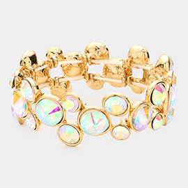 Bubble Stone Stretch Evening Bracelet