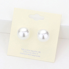 14mm Pearl stud earrings