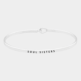 Soul Sisters Brass Thin Metal Hook Bracelet