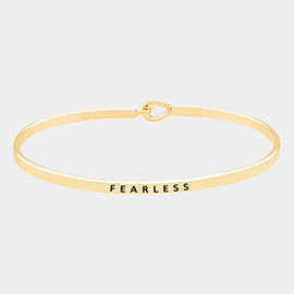 Fearless Brass Thin Metal Hook Bracelet