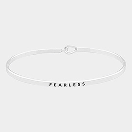 Fearless Brass Thin Metal Hook Bracelet