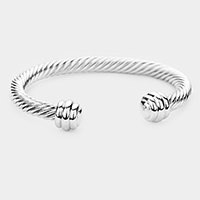 Twisted metal cuff bracelet