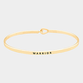 Warrior Brass Thin Metal Hook Bracelet
