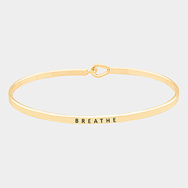 Breathe Brass Thin Metal Hook Bracelet