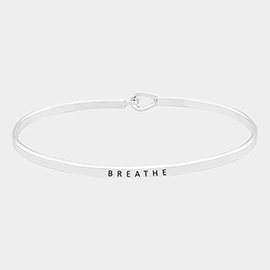 Breathe Brass Thin Metal Hook Bracelet