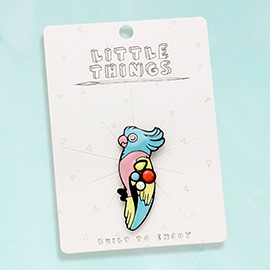 Pearl Stone Pointed Parrot Brooch