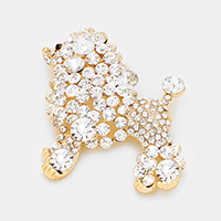 Pave Dog Brooch