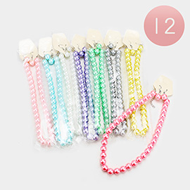 12PCS - Faux Pearl Necklace and Earring Set