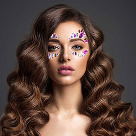 Adhesive Crystal Face Body Jewel Stickers