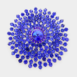 Glass Crystal Bubble Pin Brooch