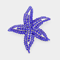 Crystal Rhinestone Starfish Pin Brooch