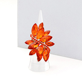 Marquise Crystal Cluster Stretch Ring