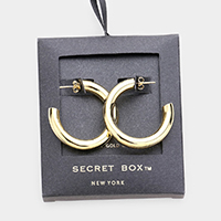 Secret Box _ 14k Gold Dipped Hoop Earrings