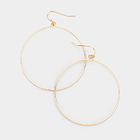 Open Metal Circle Earrings 
