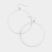 Open Metal Circle Earrings 