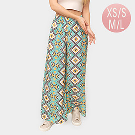 Geometric Print Pants