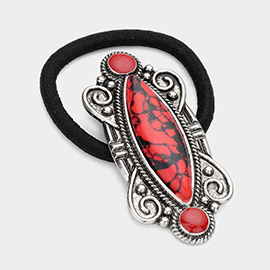 Marquise Natural Stone Stretch Hairband