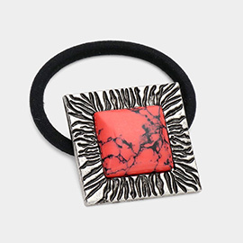 Square Natural Stone Stretch Hairband