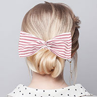 Striped Deft Bun Maker Hairband