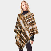 Vertical Patterned Poncho
