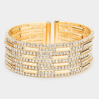 Rhinestone Cuff Bracelet