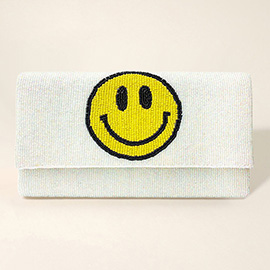 Beaded Smile Clutch / Crossbody Bag