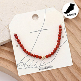 Semi Precious Stone Anklet