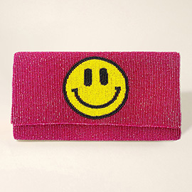 Beaded Smile Clutch / Crossbody Bag