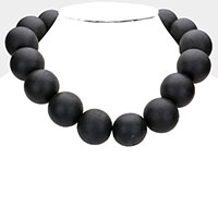 Wood Ball Necklace