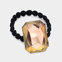 Crystal Octagon Accented Stretch Hairband