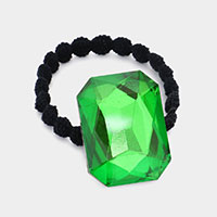 Crystal Octagon Accented Stretch Hairband