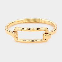 Metal Cut Out Rectangle Hook Bracelet