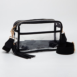 Transparent Tassel Crossbody Bag