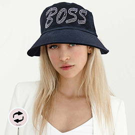 BOSS Message Solid Reversible Bucket Hat