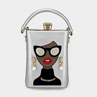 Girl Accented Tote / Crossbody Bag