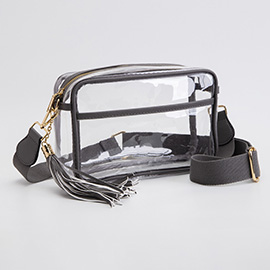 Transparent Tassel Crossbody Bag
