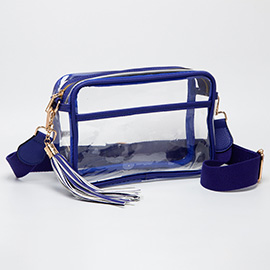 Transparent Tassel Crossbody Bag
