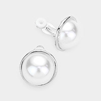 Pearl Clip On Earrings