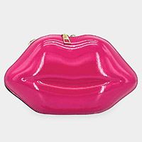 Lip Shape Clutch/Crossbody Bag