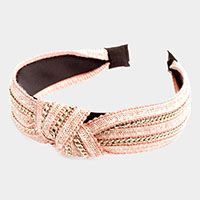 Straw Knot Chain Headband