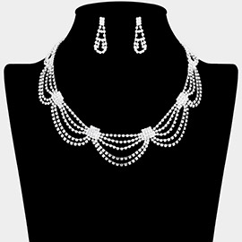 Rhinestone Pave Collar Necklace