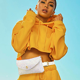 Bling Envelope Belt Bag / Crossbody Bag