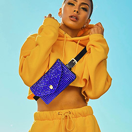Bling Envelope Belt Bag / Crossbody Bag