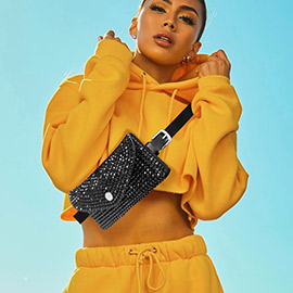 Bling Envelope Belt Bag / Crossbody Bag