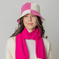 Color Block Corduroy Bucket Hat